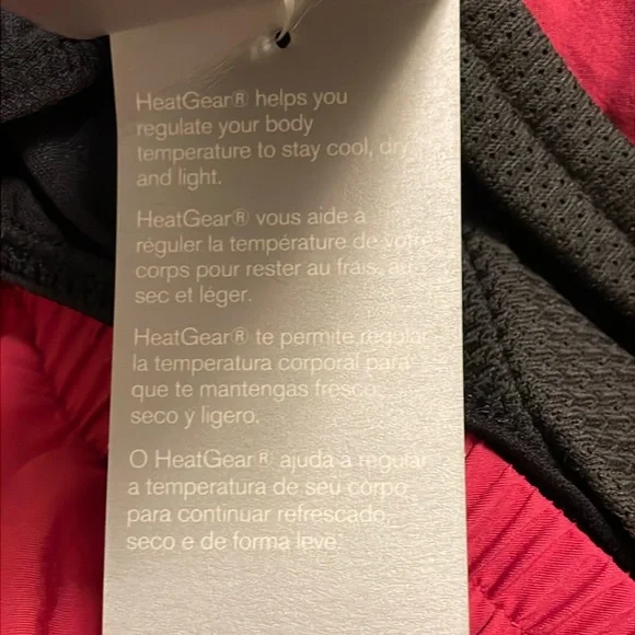 Under Armour NWT Light Red and Black Athletic Running Shorts Women’s Medium - Picture 7 of 8